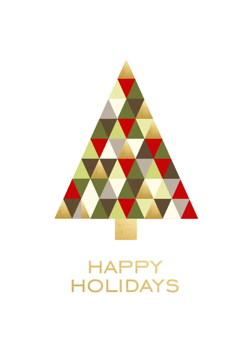 happy holidays - grafika świąteczna do wydrukowania