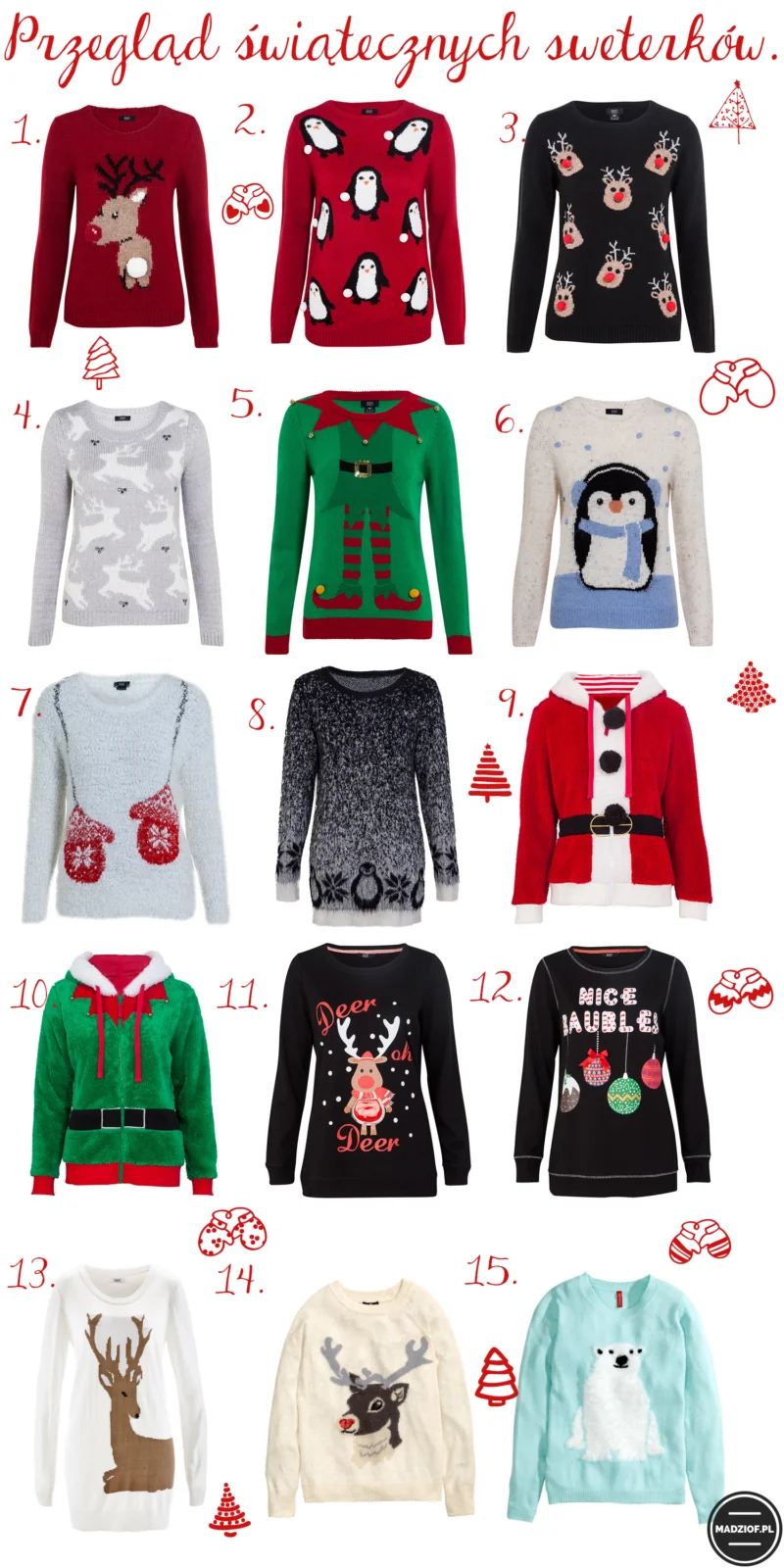 Przegląd świątecznych sweterków. 