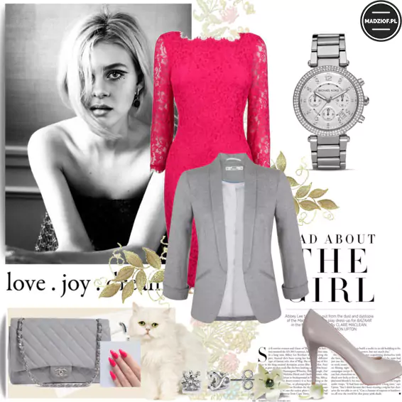 Jaki kolor dodatkow wybrac do rozowej sukienki szary Jaki kolor dodatkow wybrac do rozowej sukienki szary