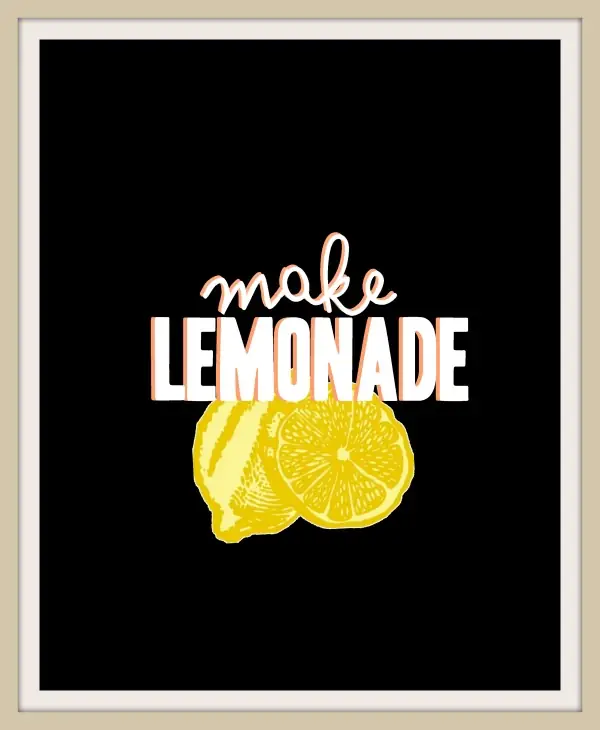 letnie grafiki do wydruku make lemonade cz