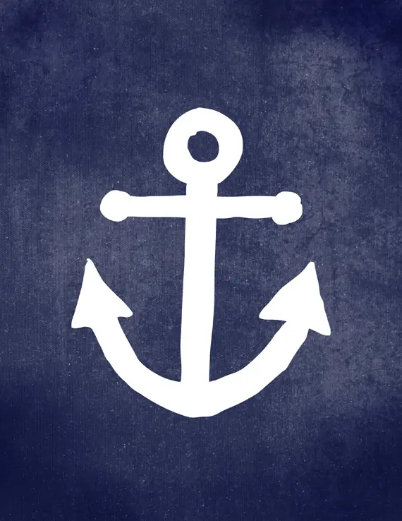 letnie grafiki do wydruku kotwica