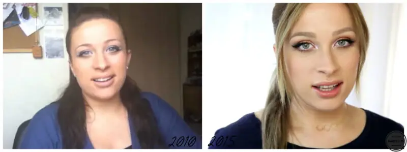 metamorfozy polskich youtuberek katosu kolaz 2010 2015