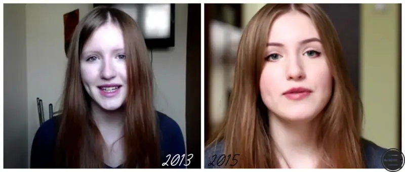 metamorfozy polskich youtuberek msmelevis angelika grabowska kolaz 2013 2015