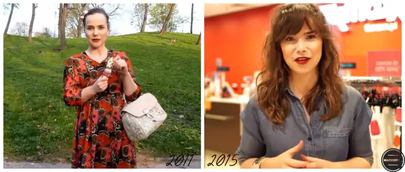 metamorfozy polskich youtuberek radzka kolaz 2011 2015