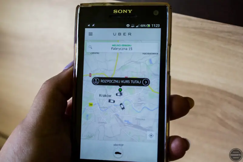 moje wrazenia z pierwszej przejzadzki uberem krakow zrzut ekarnu-1