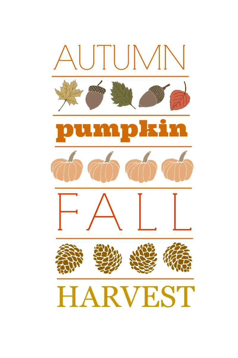 fall subway art free printable
