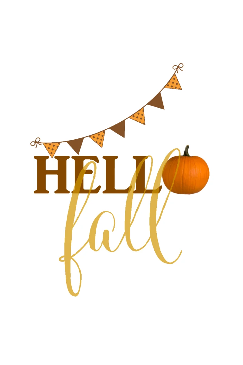 hello fall free printable