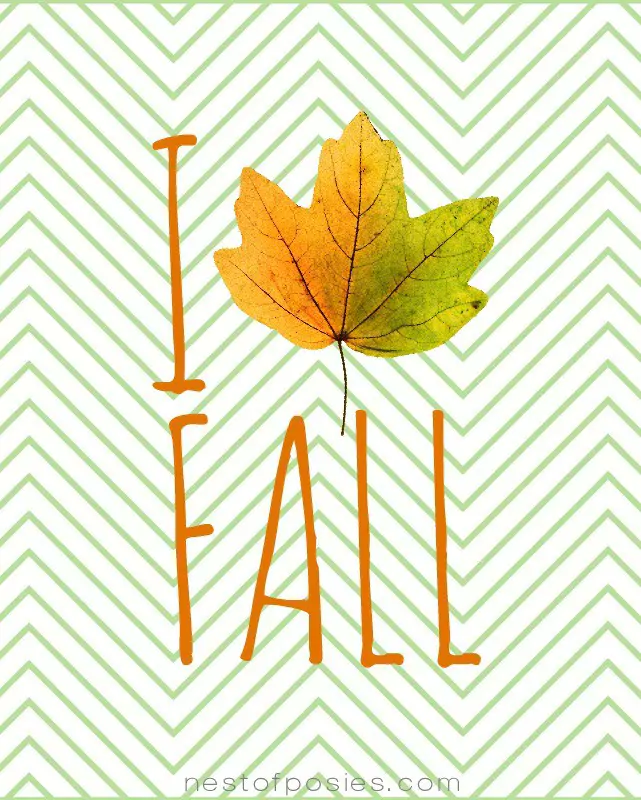 jesienne grafiki do pobrania love fall1