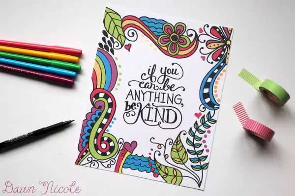 kolorowanki dla doroslych napis