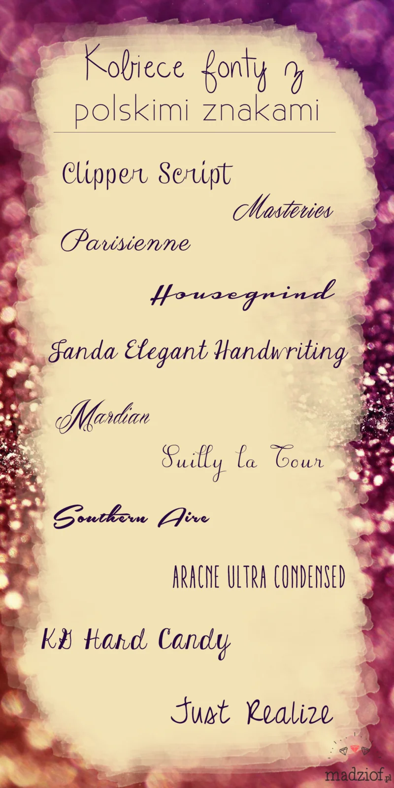 kobiecie fonty z polskimi znakami kobiecie fonty z polskimi znakami