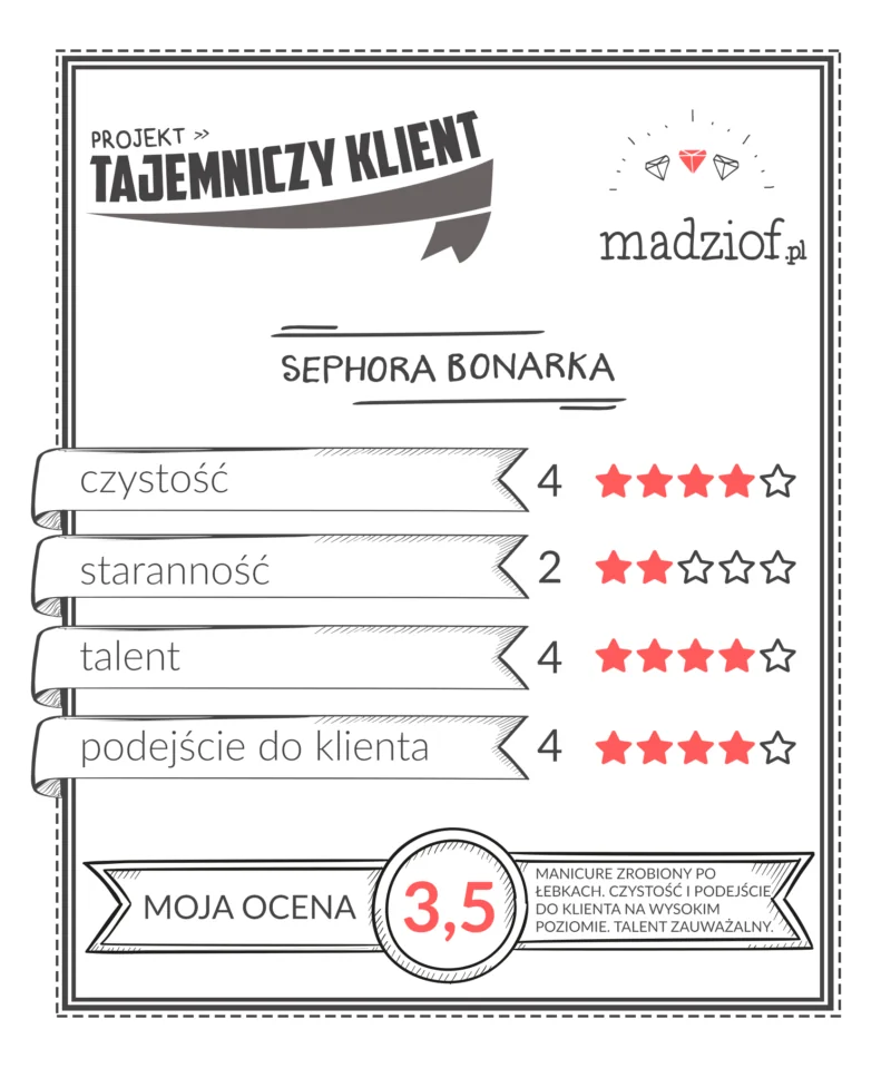 paznokcie hybrydowe w Sephora Bonarka Krakow