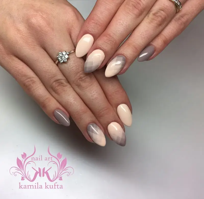 najmodniejsze-paznokcie-na-zime-2016-romby-ombre geometryczne