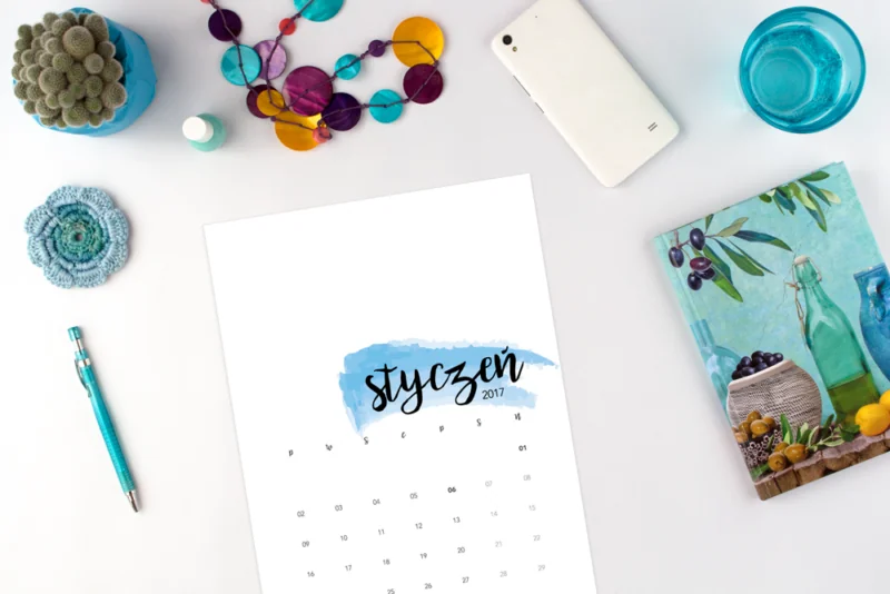 kalendarze na 2017 do pobrania i wydrukowania za darmo