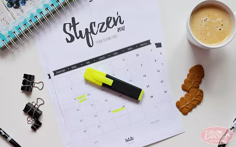 kalendarze na 2017 do pobrania i wydrukowania za darmo