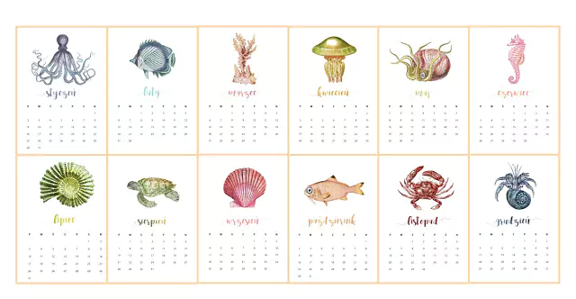 kalendarze na 2017 do pobrania i wydrukowania za darmo