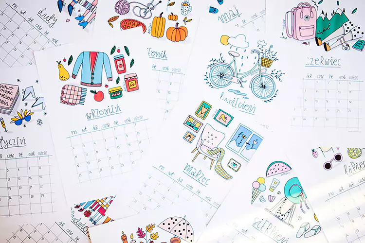 kalendarze na 2017 do pobrania i wydrukowania za darmo