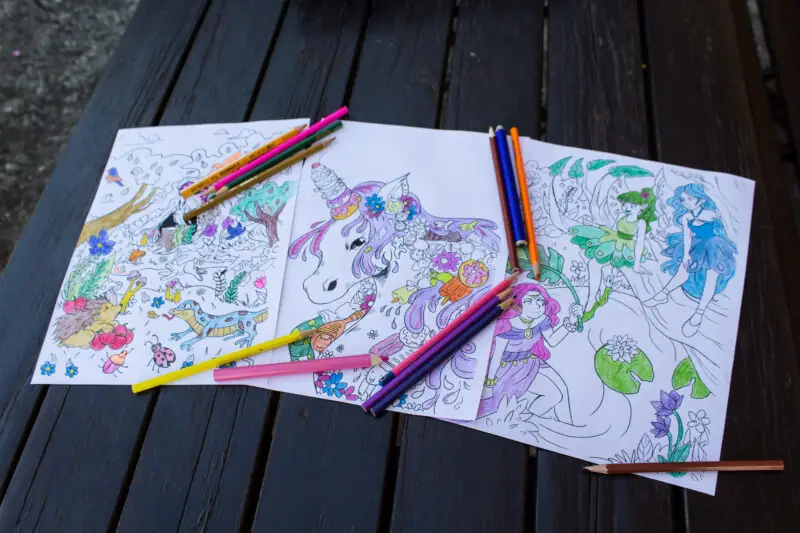 magiczne kolorowanki