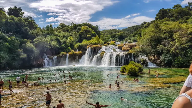 wycieczka do parku narodowego krka wodospady i trogir chorwacja 2017 skradinski buk