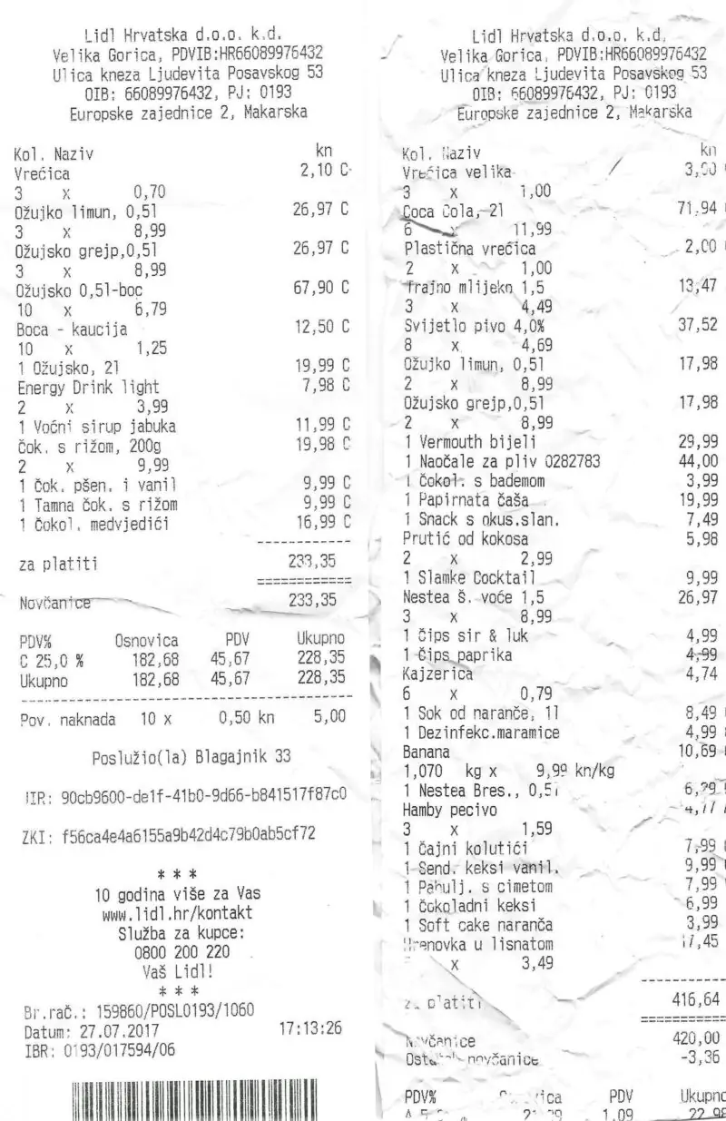 ceny w chorwacji 2017 paragon skan lidl ceny w chorwacji 2017 paragon skan lidl