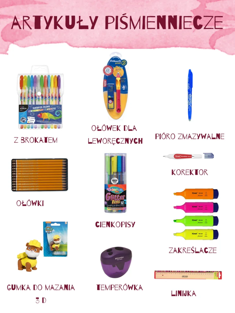 co powinno znalezc sie w wyprawce szkolnej dlugopisy pioro olowek gumka co powinno znalezc sie w wyprawce szkolnej dlugopisy pioro olowek gumka