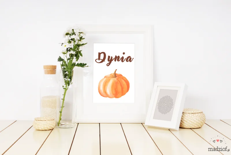 jesienne grafiki plakaty do pobrania za darmo dynia po polsku