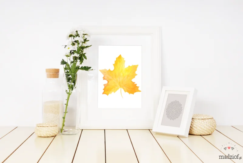 jesienne grafiki plakaty do pobrania za darmo lisc po polsku