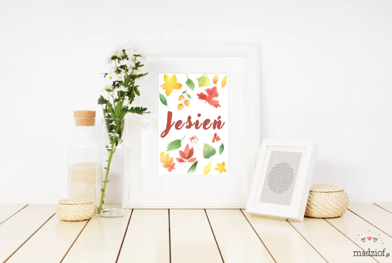 jesienne grafiki plakaty do pobrania za darmo lisc po polsku
