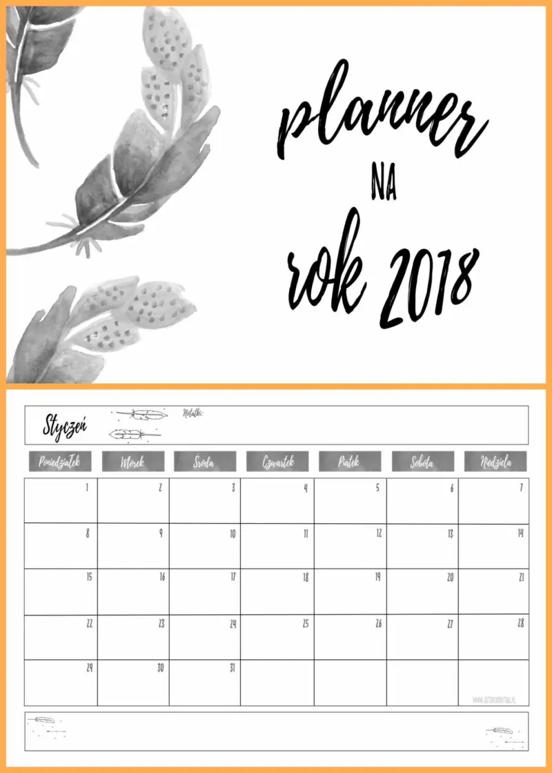 kalendarz 2018 za darmo do pobrania i wydrukowania 6 kalendarz 2018 za darmo do pobrania i wydrukowania 6
