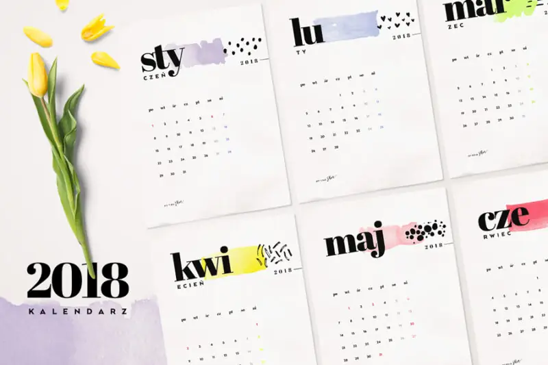 kalendarz 2018 za darmo do pobrania i wydrukowania mypinkplum kalendarz 2018 za darmo do pobrania i wydrukowania mypinkplum