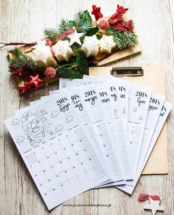 kalendarz z ilustracjami za darmo do pobrania i wydrukowania kalendarz z ilustracjami za darmo do pobrania i wydrukowania