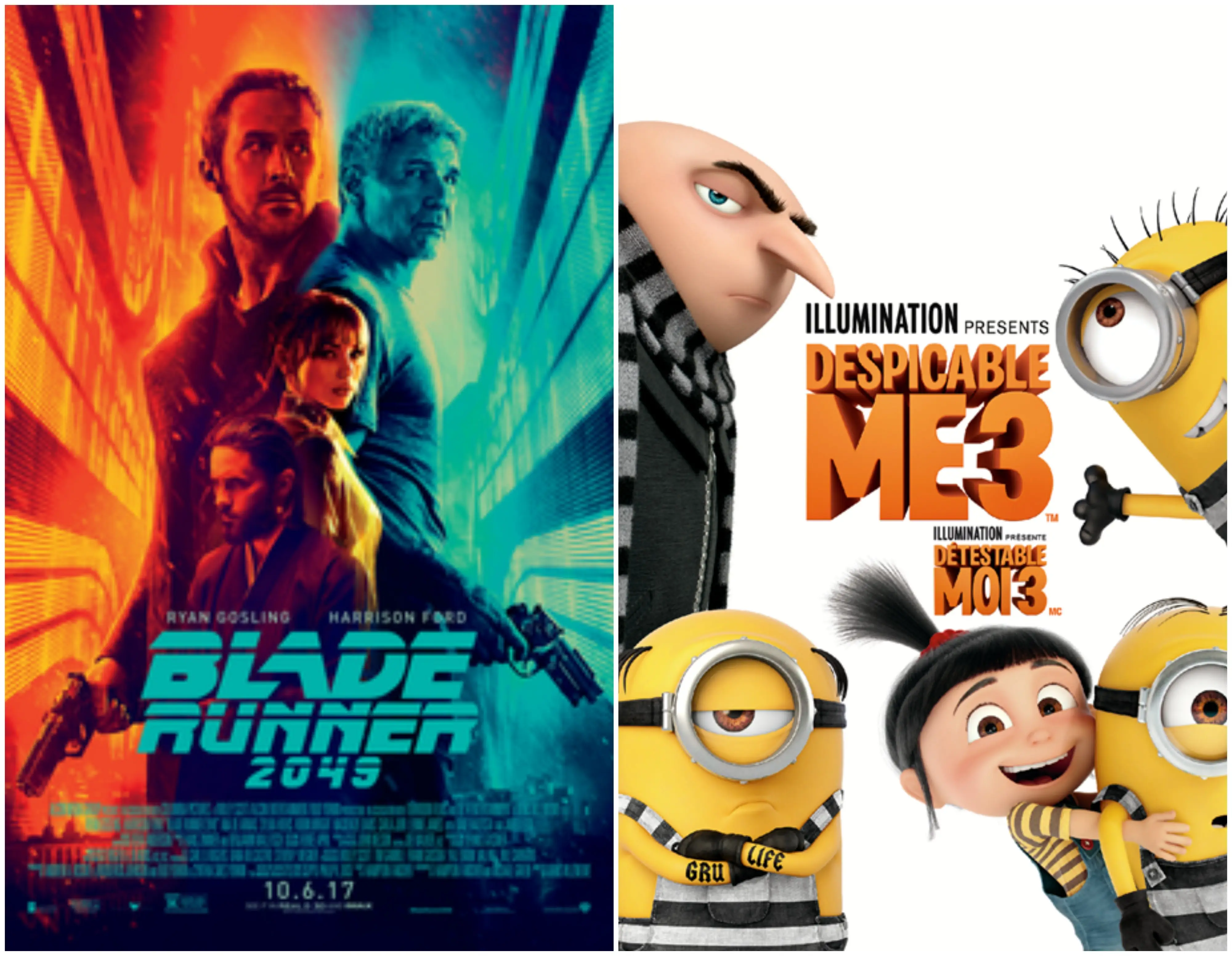 najlepsze filmy 2017 2018 moje rozdanie oscarow gru dru i minionki blade runner
