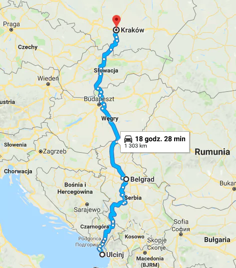 trasa do czarnogory przez bosnie czy serbie ktora wybrac