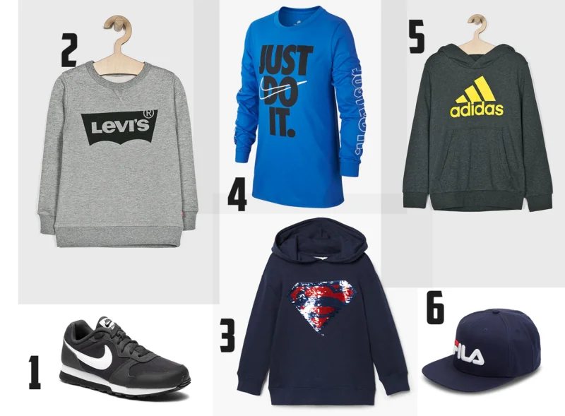 pomysly prezentow dla 10 latka prezenty ubrania z logo