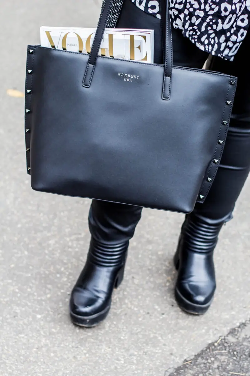 skorzane spodnie plus size tunika cellbes ramoneska yum yum torebka nicole lee kolczyki kohha