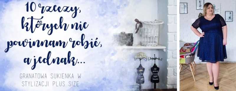 granatowa sukienka plus size