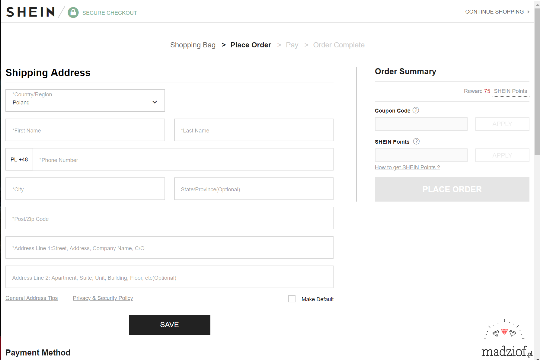 jak zrobic zamowienie w chinskim sklepie shein