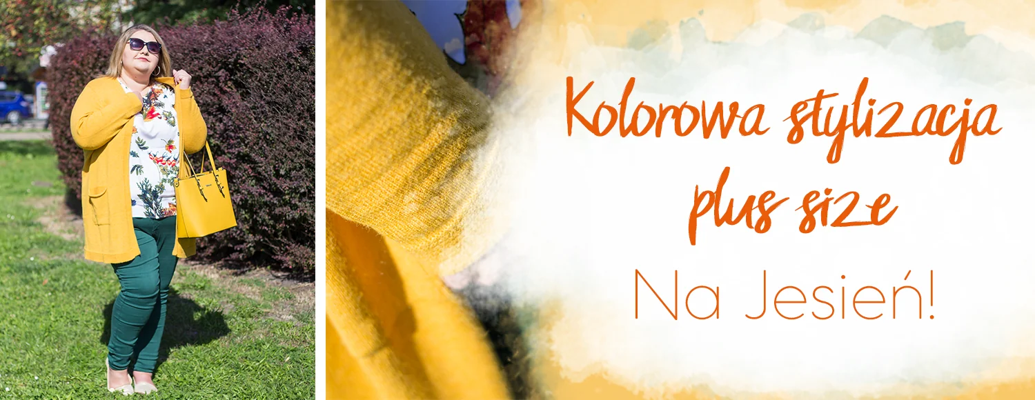 kolorowa stylizacja plus size cellbes