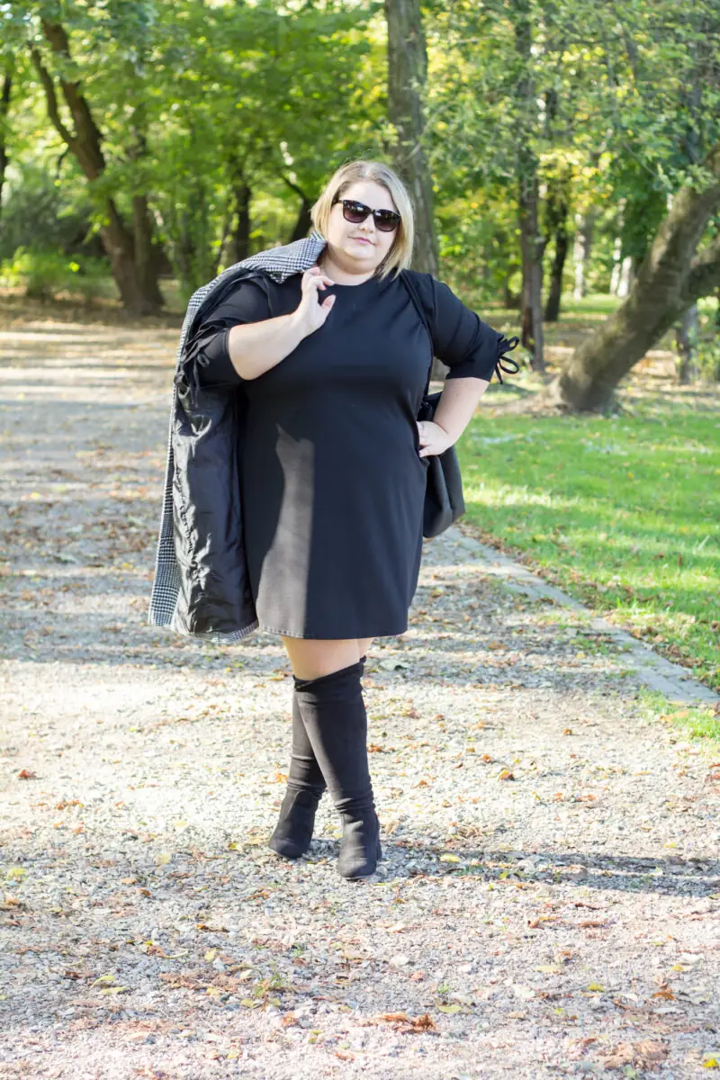 stylizacja plus size na jesień madziof