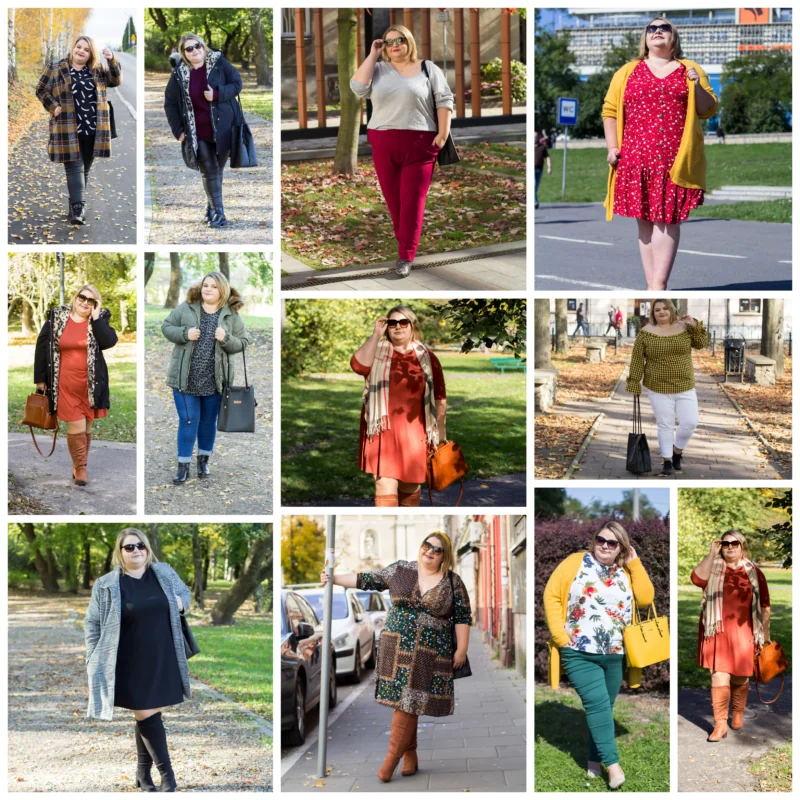 stylizacja plus size na jesień madziof