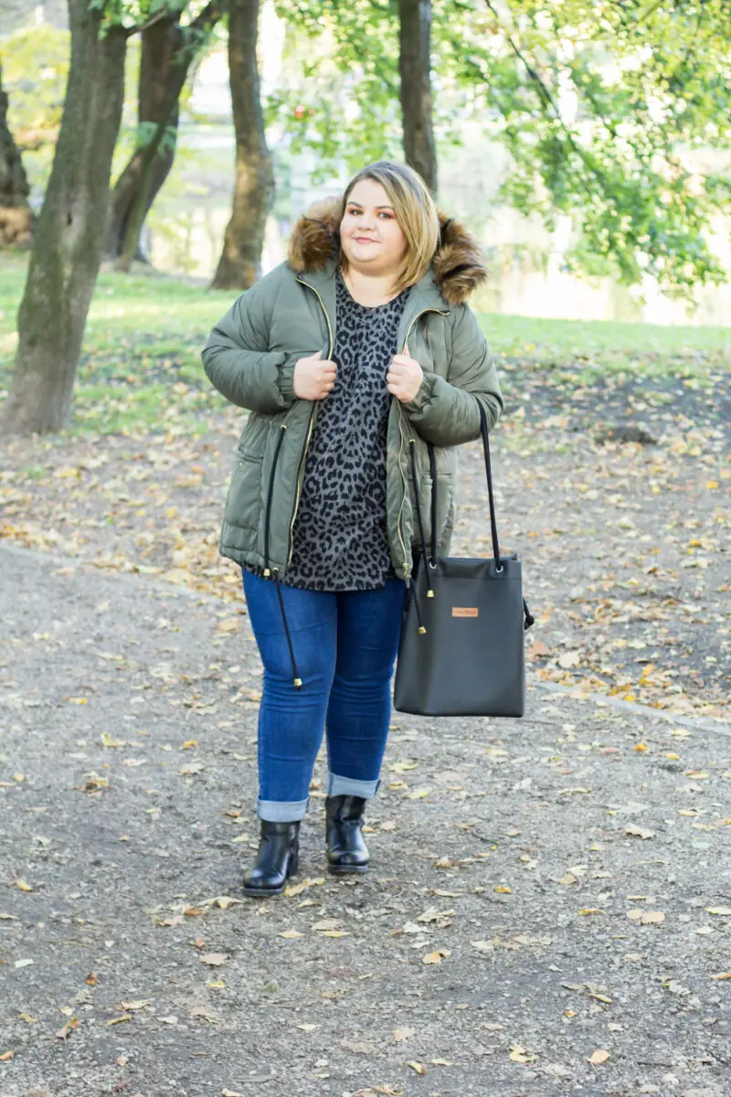 stylizacja plus size na jesień madziof