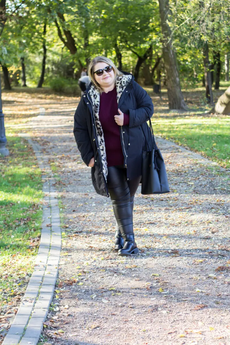 stylizacja plus size na jesień madziof