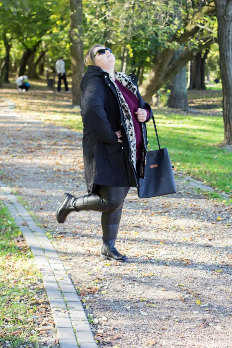 stylizacja plus size na jesień madziof