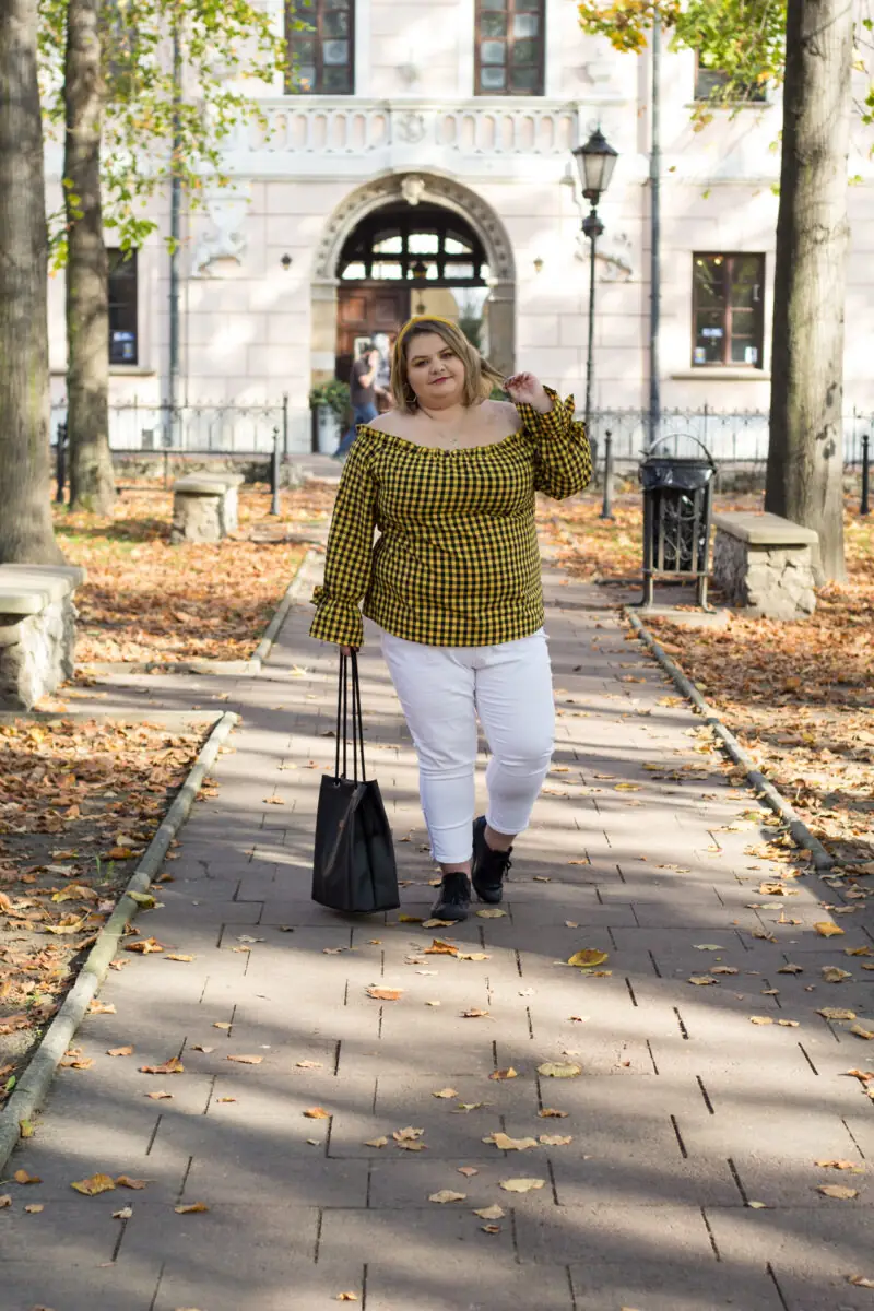 stylizacja plus size na jesień madziof shein