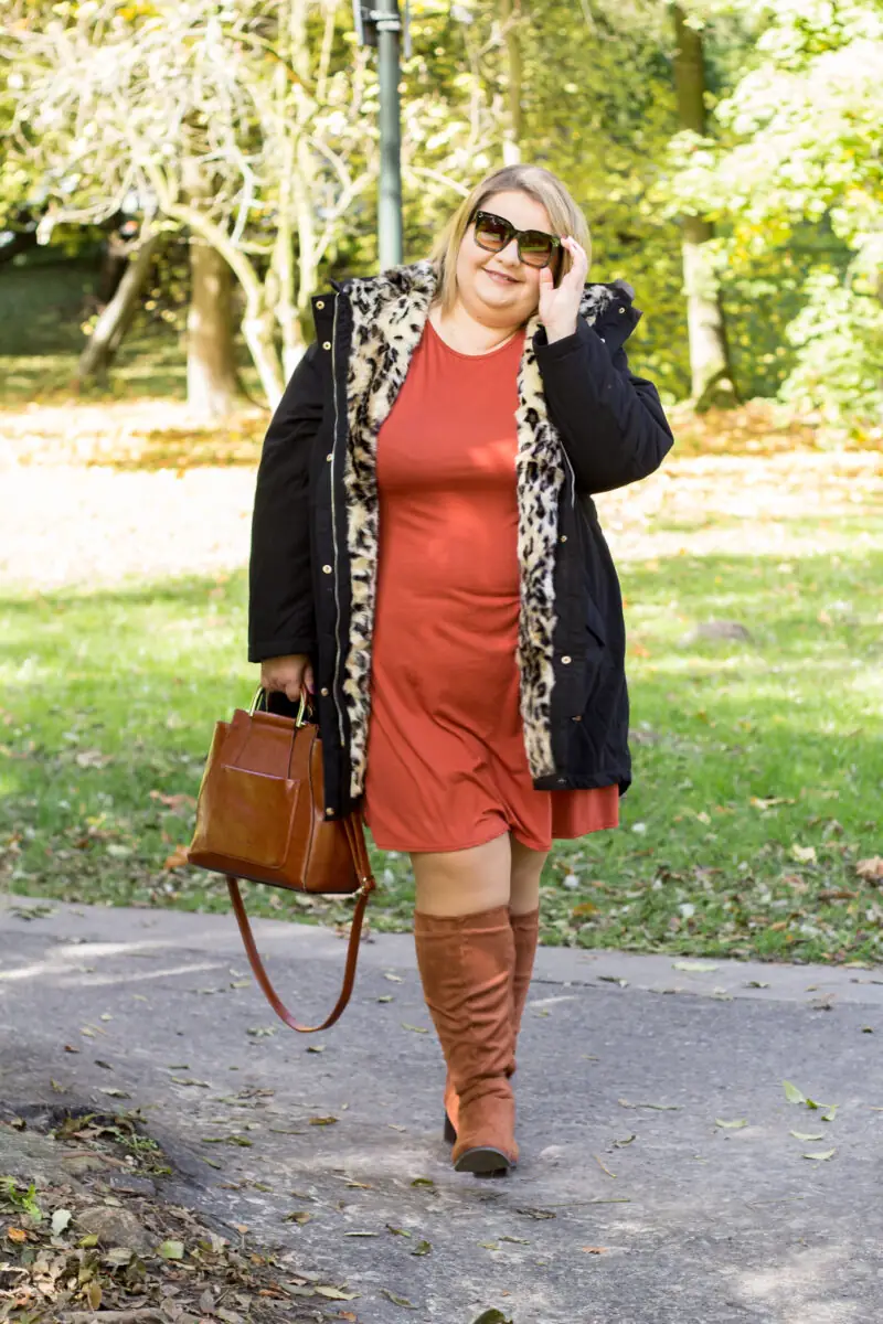 stylizacja plus size na jesień madziof