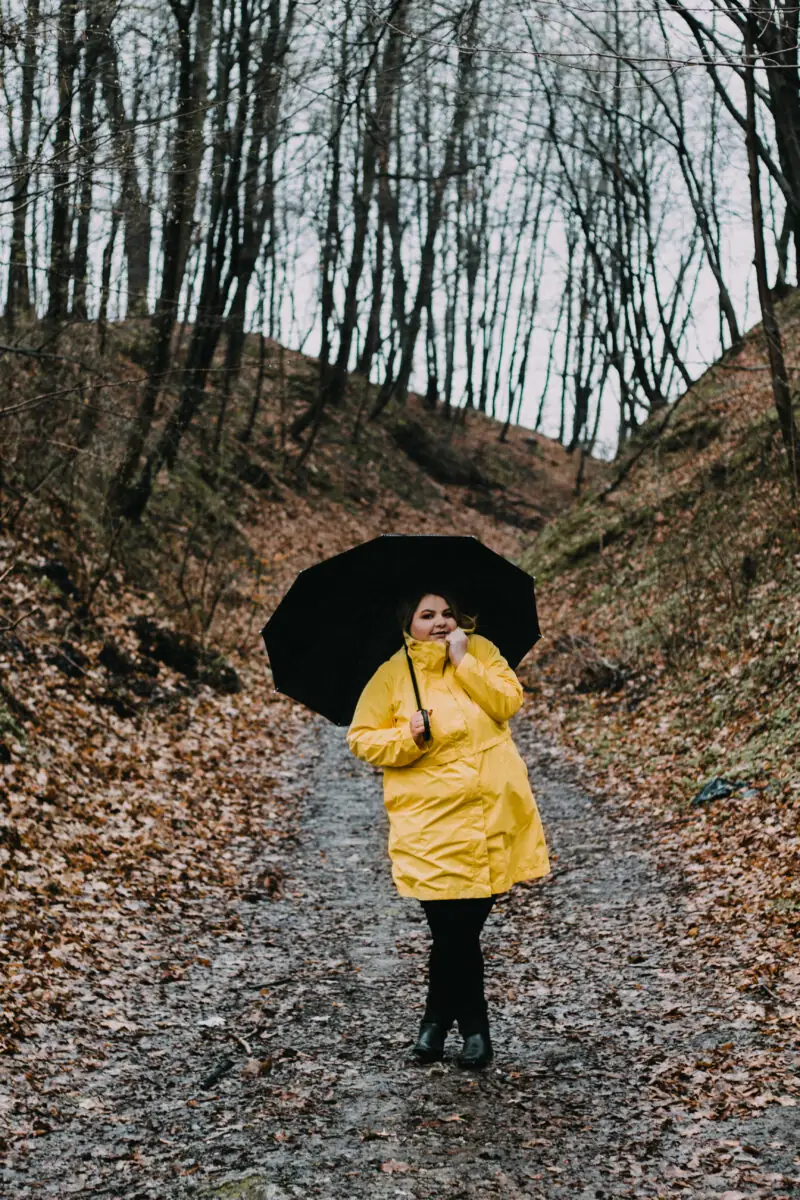 zolta kurtka przeciwdeszczowa plus size cellbes