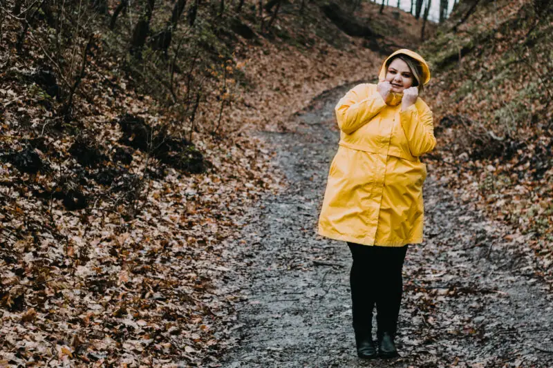 zolta kurtka przeciwdeszczowa plus size cellbes