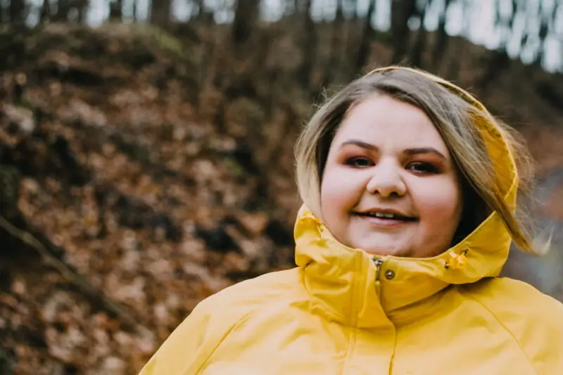 zolta kurtka przeciwdeszczowa plus size cellbes