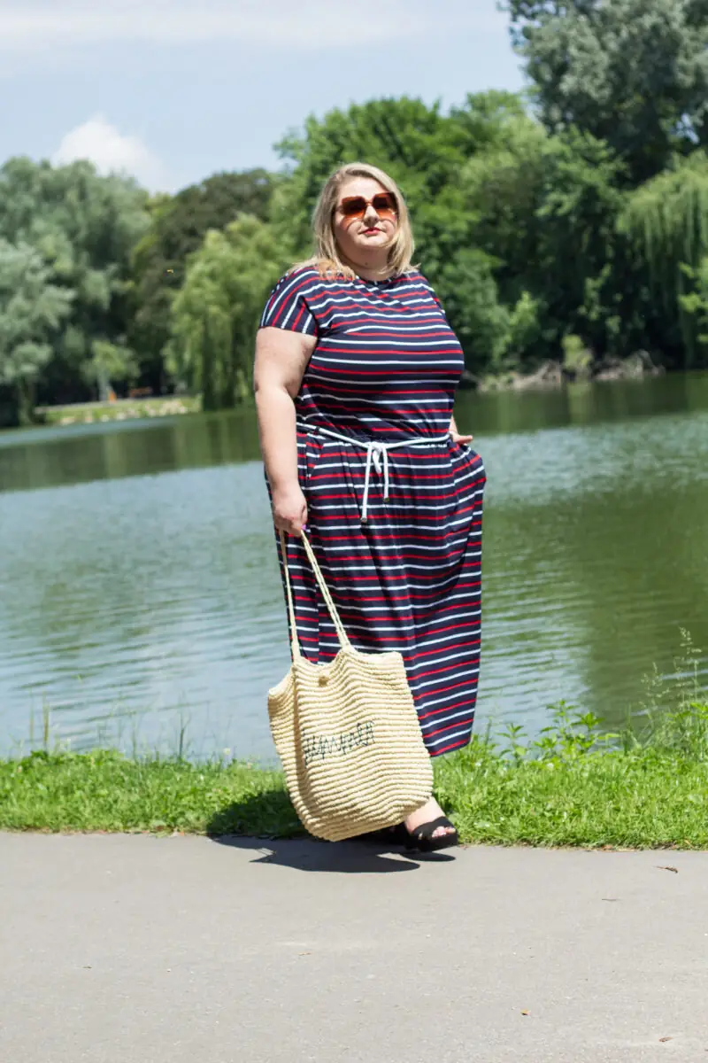 ubrania plus size sukienka maxi w paski moda size plus iwanek ubrania plus size sukienka maxi w paski moda size plus iwanek